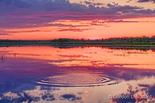 Sunset Ripples_12336.jpg - Photographed along the Rideau Canal Waterway at Kilmarnock, Ontario, Canada.